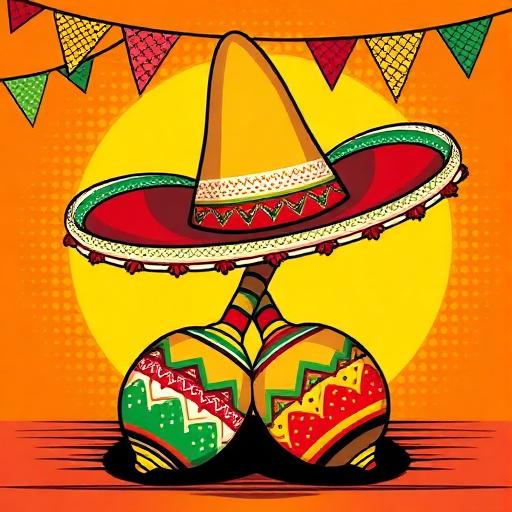 Sombrero and maracas